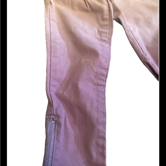 Stella McCartney Vintage Kids Purple Acid Wash Jeans Sz 4 Cotton Blend Zippers - Picture 3 of 6